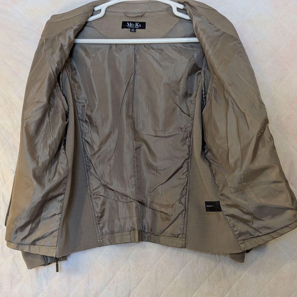 MO‑KA by Santa Fe Apparel Tan Faux Leather Jacket Women’s 2XL - Picture 4 of 8